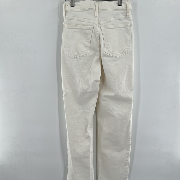 Madewell The Perfect Vintage Straight Jean in Tile White: Ripped-Knee Edition 24 - Picture 8 of 10